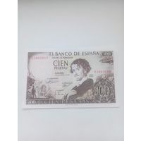ИСПАНИЯ 100 песет 1965 год