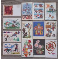 Открытки СССР не подписаны цена за все 48 шт