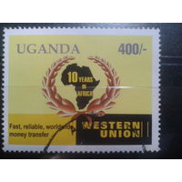 Уганда, 2006. 10 лет телеграфной компании Westeren Union, эмблема