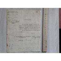 Политический отдел НКПС Москва,мандат 1920 год.