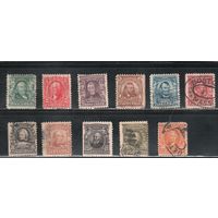 США-1902, (Скотт.300-310), гаш. , Стандарт, Президенты, 11 марок