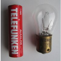 Лампочка винтажная 1974 г. ИНА 40в 2,5вт, СССР ( за штуку ) .