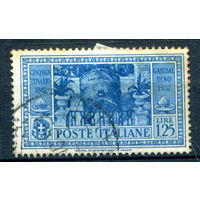Италия (Королевство) - 1932г. - памяти Джузеппе Гарибальди, 1,25 L - 1 марка - гашёная с пожелтением по перфорации [Mi 397]. #1-It-8-B-1