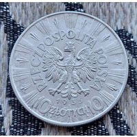 Польша 10 злотых 1935 года. Юзеф Пилсудский. Предложи свою цену или обмен!