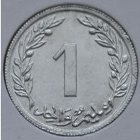 Тунис 1 миллим 1960 год