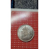 Великобритания 2 шиллинга 1946 серебро