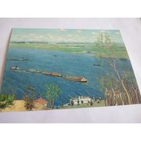 Открытка 2013г. Б. Звiнагродскi. Сож. Баржы на Сожы.