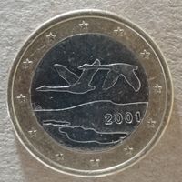 Финляндия 1 евро 2001 год, KM# 104