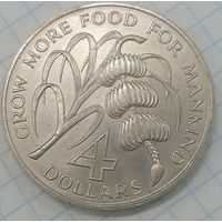 3/8 Барбадос 4 доллара