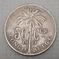 Бельгийское Конго 50 сантимов, 1921 (2-1-14