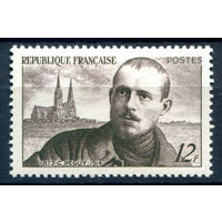 Франция - 1950г. - Пеги Чарльз, писатель, архитектура - 1 марка - полная серия, MH [Mi 883]. #2-Fr-53-A-2