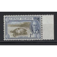 Кайманы /Cayman Is 1950**  Зеленая черепаха, Георг VI (SG 137)