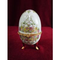 Шкатулка фарфоровая Яйцо Фаберже