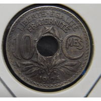 Франция 10 сантимов 1925 г