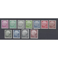 Германия. 1954-1961. 11 марок. Michel N 179-190 (327,1 е)