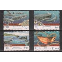 Фиджи-1998(Мих.851-854) , ** , Морская  Фауна, Киты  (полная серия)