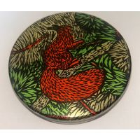 Жестяная коробка от халвы. Белочка. СССР