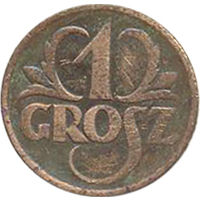 Польша 1 грош 1925г.