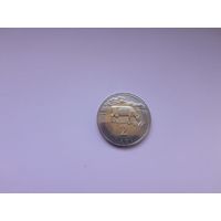 2 лата 2003 года. Латвия. Корова. Биметалл. UNC