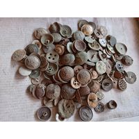 Распродажа. Огромный лот пуговиц из земли, более 200 штук. Старт с 1 рубля.