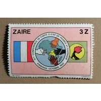 Марка Заир, 9-я конференция глав стран Африки и Европы в Киншасе, 1982 г.