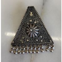 Винтажная этническая брошь, подвеска, кулон.
