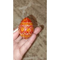 Деревянное яйцо расписное, яйцо расписанное вручную