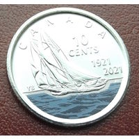 Канада. 10 центов 2021