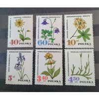 Польша 1967 цветы флора