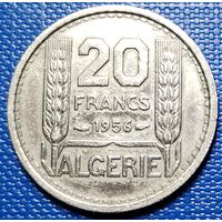 Алжир 20 франков 1956 г.