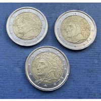 Италия 2 евро 2002, 2006, 2014