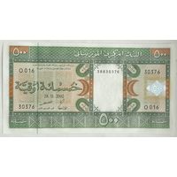 Мавритания 500 угий 2002 г.