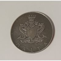1 лира, 1973г. 987пр.,Мальтийская лира.Темистоклес Заммит.Мальта.Патина.Тираж 30.000 т.