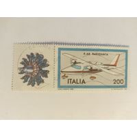 Италия  1971 м+куп. самолет   Р.68