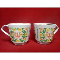 С рубля без мц. чашки олимпийские СССР диам 11см вверху, высота 9.5см.