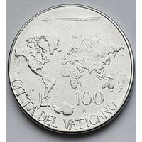 Ватикан 100 лир 1985 г. В холдере