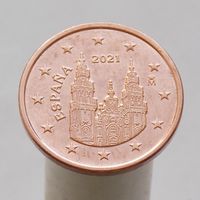 Испания 5 евроцентов 2021 (3-ый тип)