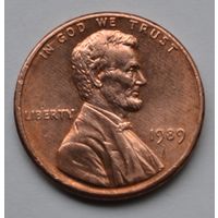 США, 1 цент 1989 г.