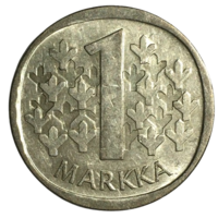 Финляндия 1 марка, 1966 (серебро)