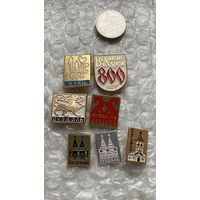 Значки города Суздаль, Елец и др., 7 шт