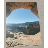 Посткроссинг. Открытка из Германии: горный пейзаж  (10х15). Прошла почту. Художественные марки, чёткий штемпель.