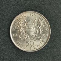 Кения 50 центов 1969 г.