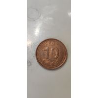 Южная Корея 10 вона 2009