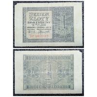 1 злотый Польша 1941 г. (Краков оккупация)