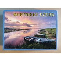 Латвия, города на спичечных коробках, Озеро Буртниеку, 7 х 5 х 2 см, спички