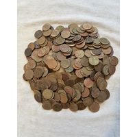 20 копеек 1961-91. Лот 1,6 кг (около 470 штук)