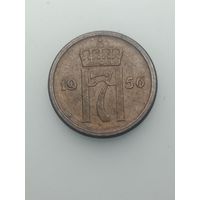 Норвегия 1 эре 1956 года .