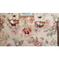 Бра хрустальная настенная