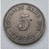 Германия 5 пфеннигов, 1912 A 2-12-23