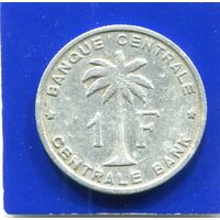 Бельгийское Конго , Руанда - Урунди , 1 франк 1958